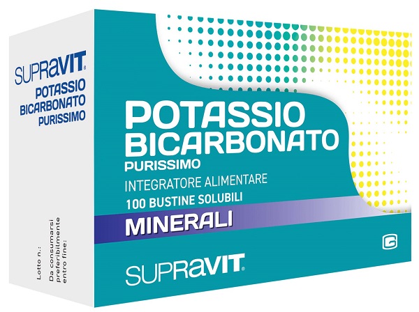 SUPRAVIT POTASSIO BICARBONATO PURISSIMO 100 BUSTINE - Farmacia Artemisia di Montecuollo Dott. Angelo snc