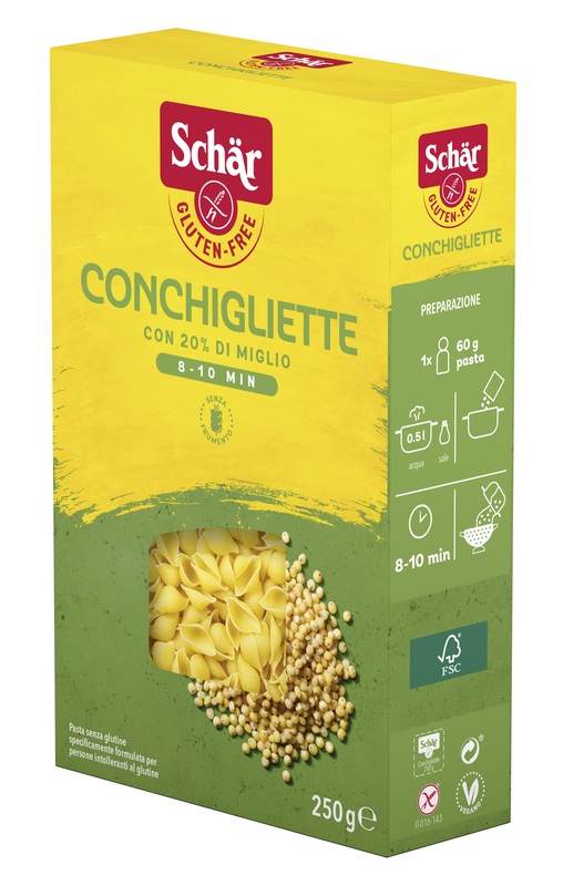 SCHAR CONCHIGLIETTE 250 G - Farmacia Artemisia di Montecuollo Dott. Angelo snc