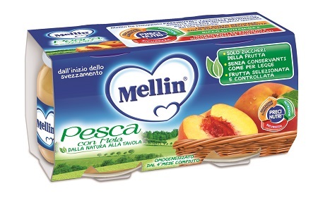 MELLIN OMOGENEIZZATO PESCA MELA 100 G 2 PEZZI - Farmacia Artemisia di Montecuollo Dott. Angelo snc