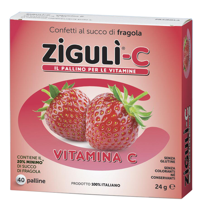 ZIGULI C FRAGOLA 40 CONFETTI 24 G - Farmacia Artemisia di Montecuollo Dott. Angelo snc