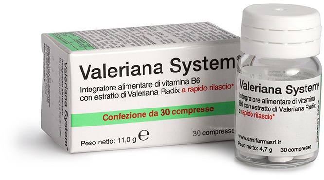 VALERIANA SYSTEM 30 COMPRESSE - Farmacia Artemisia di Montecuollo Dott. Angelo snc