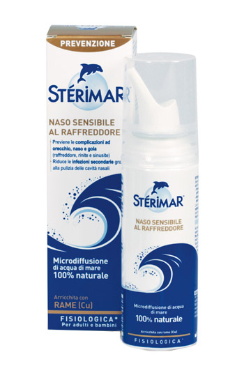 STERIMAR NASO SENSIBILE AL RAFFREDDORE ACQUA DI MARE SPRAY 100 ML - Farmacia Artemisia di Montecuollo Dott. Angelo snc