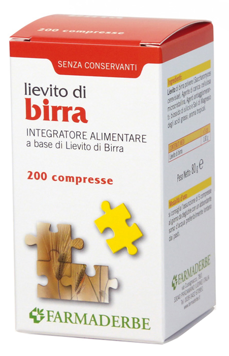 LIEVITO DI BIRRA 200 COMPRESSE - Farmacia Artemisia di Montecuollo Dott. Angelo snc