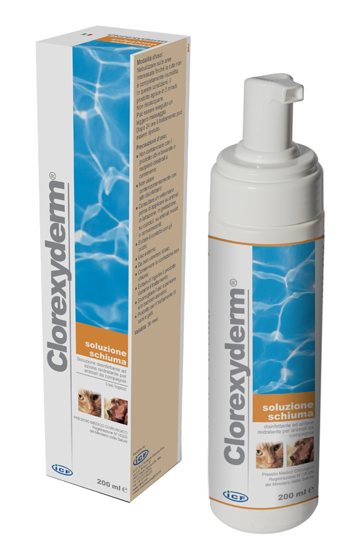CLOREXYDERM SOLUZIONE SCHIUMA 200 ML - Farmacia Artemisia di Montecuollo Dott. Angelo snc