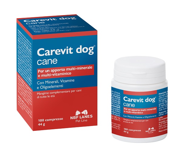 CAREVIT DOG FLACONE 100 COMPRESSE APPETIBILI - Farmacia Artemisia di Montecuollo Dott. Angelo snc