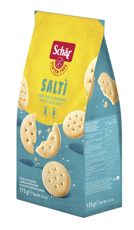 SCHAR SALTI' CRACKER CON SALE MARINO SENZA LATTOSIO 175 G - Farmacia Artemisia di Montecuollo Dott. Angelo snc
