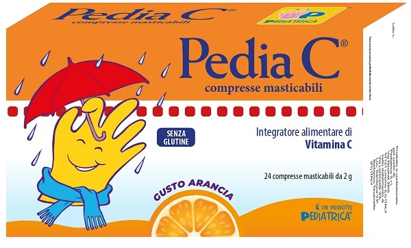 PEDIA C ARANCIA 24 COMPRESSE MASTICABILI - Farmacia Artemisia di Montecuollo Dott. Angelo snc
