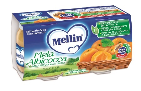 MELLIN OMOGENEIZZATO MELA/ALBICOCCA 100 G 2 PEZZI - Farmacia Artemisia di Montecuollo Dott. Angelo snc