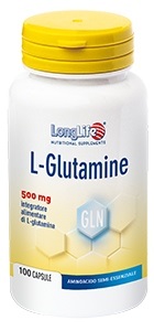 LONGLIFE L-GLUTAMINE 100 CAPSULE DI GELATINA DA 620 MG - Farmacia Artemisia di Montecuollo Dott. Angelo snc