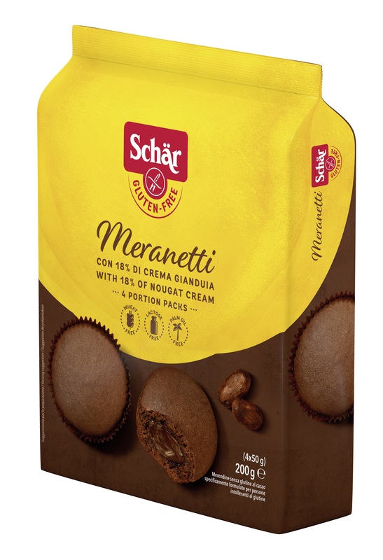 SCHAR MERANETTI CON CREMA GIANDUIA 4 PEZZI DA 50 G - Farmacia Artemisia di Montecuollo Dott. Angelo snc