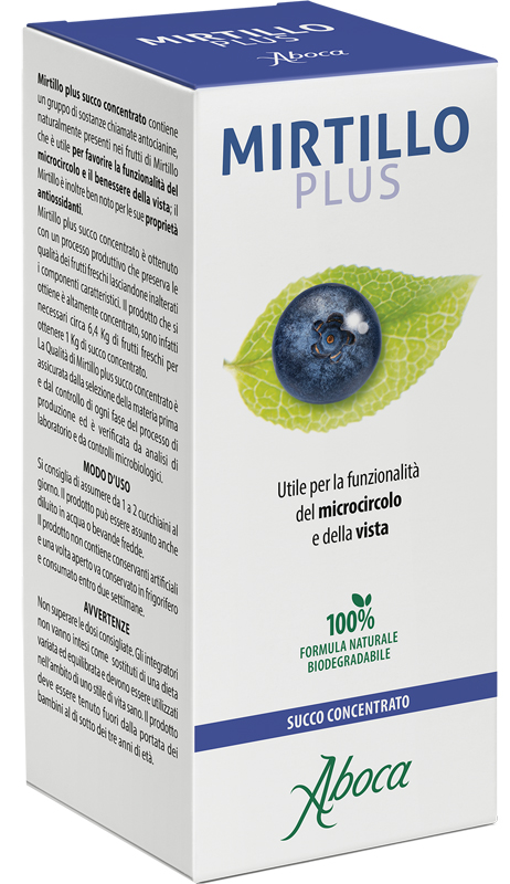 MIRTILLO PLUS SUCCO CONCENTRATO 100 ML - Farmacia Artemisia di Montecuollo Dott. Angelo snc