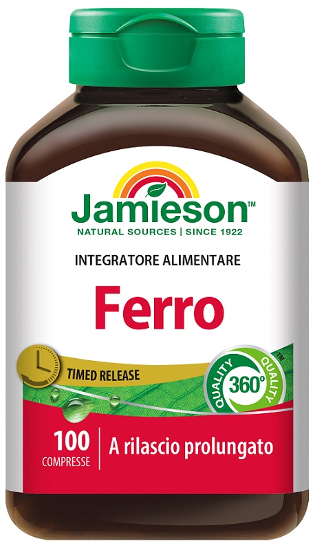 JAMIESON FERRO A RILASCIO PROLUNGATO 100 COMPRESSE - Farmacia Artemisia di Montecuollo Dott. Angelo snc