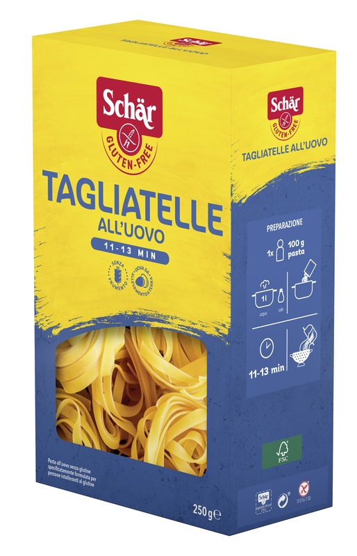 SCHAR TAGLIATELLE ALL'UOVO 250 G - Farmacia Artemisia di Montecuollo Dott. Angelo snc