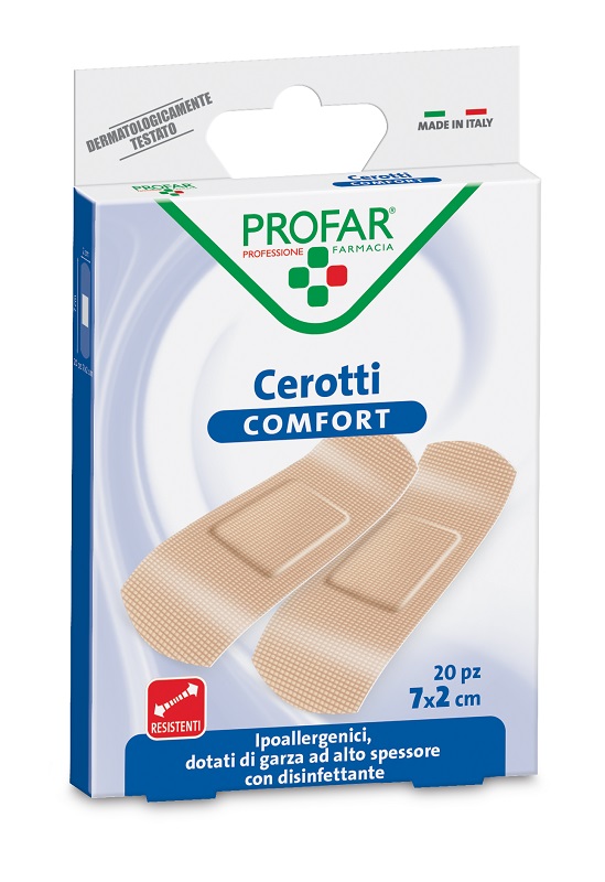 CEROTTO COMFORT MEDIA 7X2 CM 20 PEZZI PROFAR - Farmacia Artemisia di Montecuollo Dott. Angelo snc