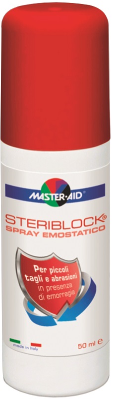 SPRAY EMOSTATICO MASTER-AID STERIBLOCK 50 ML - Farmacia Artemisia di Montecuollo Dott. Angelo snc