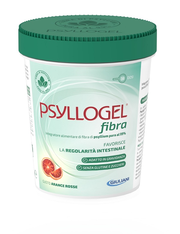 PSYLLOGEL FIBRA ARANCE ROSSE VASO 170 G - Farmacia Artemisia di Montecuollo Dott. Angelo snc