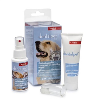 DENTALPET KIT DENTIFRICIO 50ML+SPRAY ORALE 50ML+1 DITALE - Farmacia Artemisia di Montecuollo Dott. Angelo snc