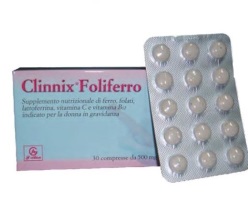 CLINNIX FOLIFERRO 30 COMPRESSE - Farmacia Artemisia di Montecuollo Dott. Angelo snc
