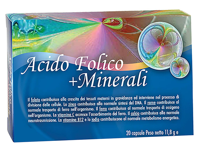 ACIDO FOLICO + MINERALI 20 CAPSULE - Farmacia Artemisia di Montecuollo Dott. Angelo snc