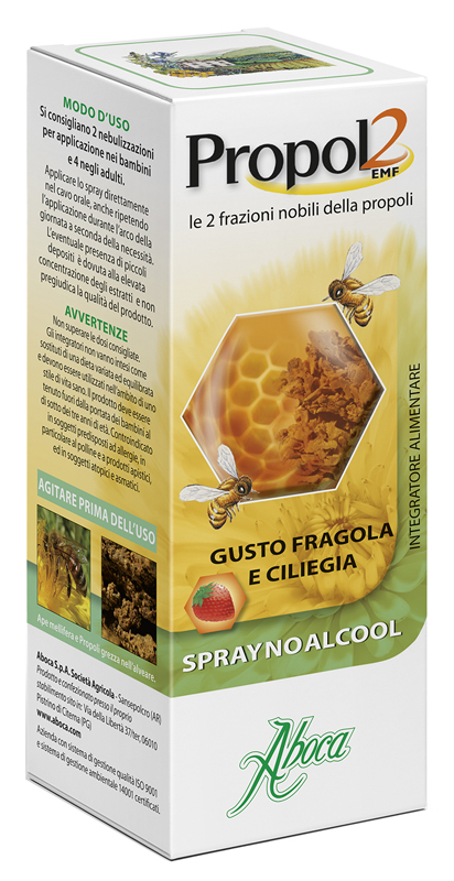 PROPOL2 EMF SPRAY NO ALCOOL FRAGOLA E CILIEGIA 30 ML - Farmacia Artemisia di Montecuollo Dott. Angelo snc