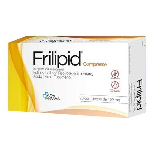 FRILIPID 20 COMPRESSE SENZA GLUTINE NATURALMENTE PRIVO DI LATTOSIO - Farmacia Artemisia di Montecuollo Dott. Angelo snc