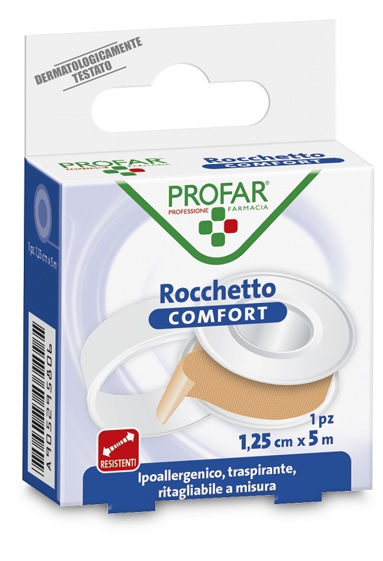 CEROTTO ROCCHETTO IN TELA COMFORT CM 1,25X5 M PROFAR - Farmacia Artemisia di Montecuollo Dott. Angelo snc