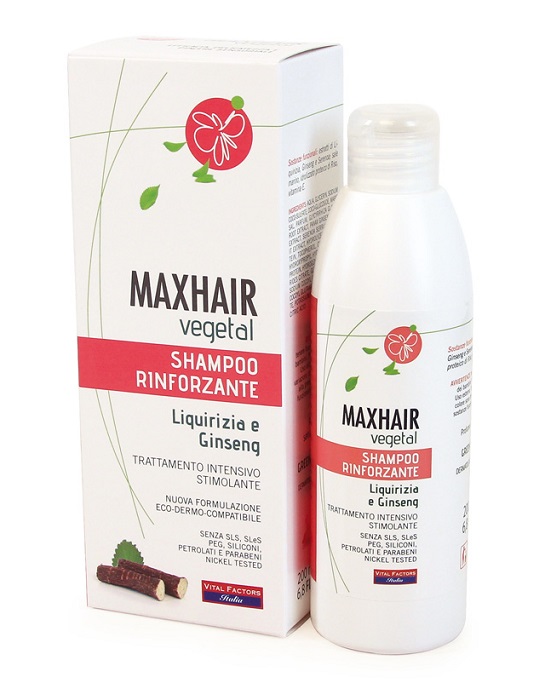 MAXHAIR VEGETAL SHAMPOO RINFORZANTE 200 ML - Farmacia Artemisia di Montecuollo Dott. Angelo snc