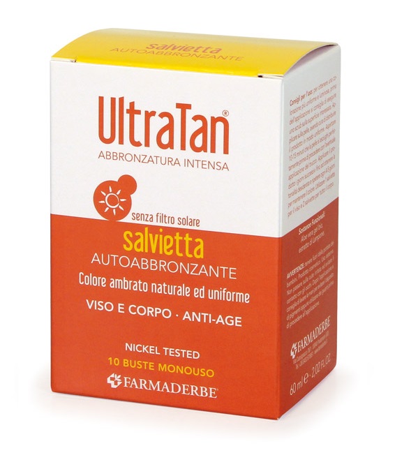 ULTRA TAN SALVIETTE AUTOABBRONZANTI 10 BUSTE - Farmacia Artemisia di Montecuollo Dott. Angelo snc