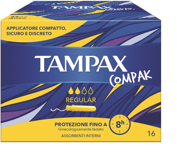 TAMPAX COMPAK REGULAR 16 PEZZI - Farmacia Artemisia di Montecuollo Dott. Angelo snc