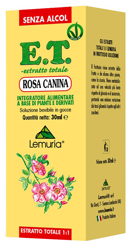 ET ESTRATTO TOTALE ROSA CANINA 30 ML SENZA ALCOL - Farmacia Artemisia di Montecuollo Dott. Angelo snc