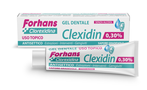 FORHANS CLEXIDIN COLLUTORIO IN GEL ALLA CLOREXIDINA 0,30% 30 - Farmacia Artemisia di Montecuollo Dott. Angelo snc