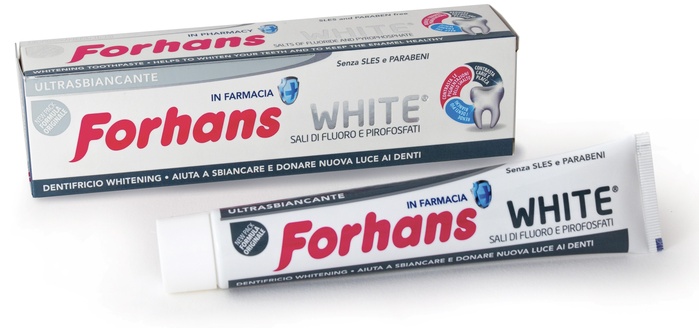 FORHANS SP WHITE DENTIF 75ML - Farmacia Artemisia di Montecuollo Dott. Angelo snc