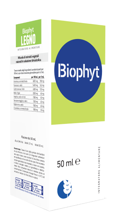 BIOPHYT LEGNO 50 ML SOLUZIONE IDROALCOLICA - Farmacia Artemisia di Montecuollo Dott. Angelo snc