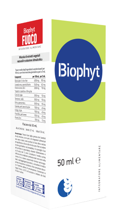 BIOPHYT FUOCO 50 ML SOLUZIONE IDROALCOLICA - Farmacia Artemisia di Montecuollo Dott. Angelo snc