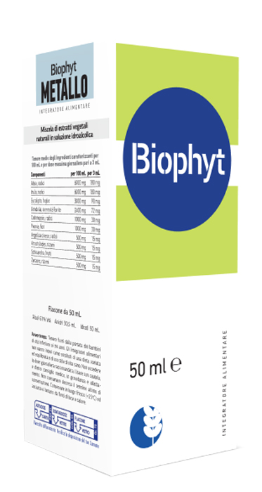 BIOPHYT METALLO 50 ML SOLUZIONE IDROALCOLICA - Farmacia Artemisia di Montecuollo Dott. Angelo snc