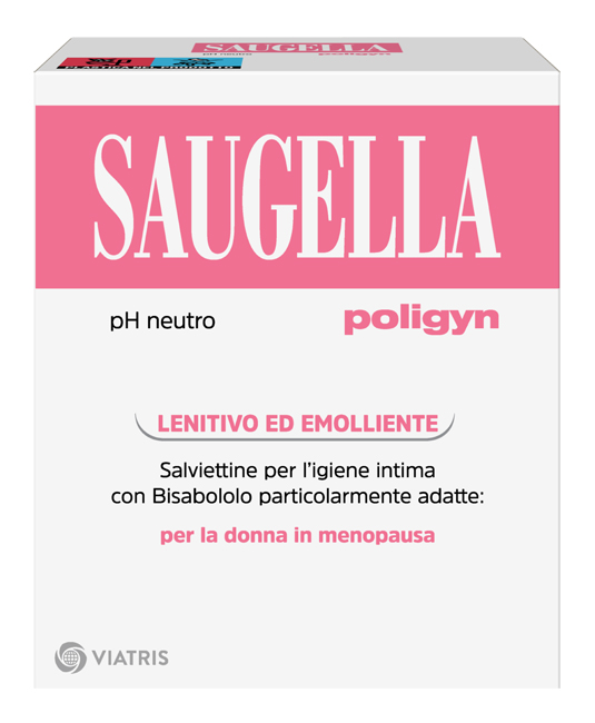 SAUGELLA POLIGYN PH NEUTRO SALVIETTINE IGIENE INTIMA LENITIVO ED EMOLLIENTE 10 PEZZI - Farmacia Artemisia di Montecuollo Dott. Angelo snc
