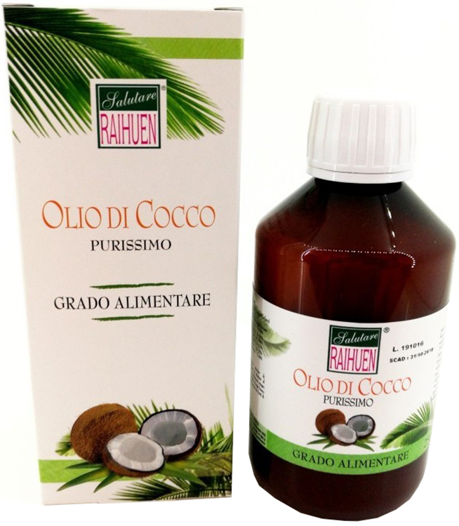 RAIHUEN OLIO COCCO GRADO ALIMENTARE 100 ML - Farmacia Artemisia di Montecuollo Dott. Angelo snc