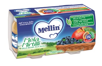 MELLIN OMOGENEIZZATO MELA MIRTILLO 100 G 2 PEZZI - Farmacia Artemisia di Montecuollo Dott. Angelo snc