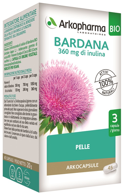 ARKO CAPSULE BARDANA BIO 45 CAPSULE - Farmacia Artemisia di Montecuollo Dott. Angelo snc