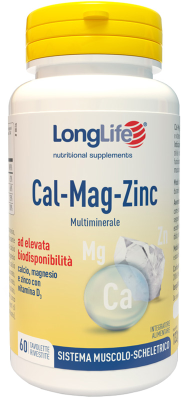 LONGLIFE CAL MAG ZINC 60 TAVOLETTE - Farmacia Artemisia di Montecuollo Dott. Angelo snc