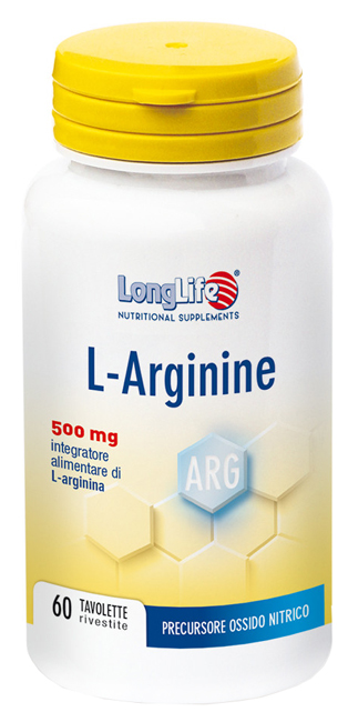 LONGLIFE L-ARGININE 60 TAVOLETTE RIVESTITE DA 900 MG - Farmacia Artemisia di Montecuollo Dott. Angelo snc
