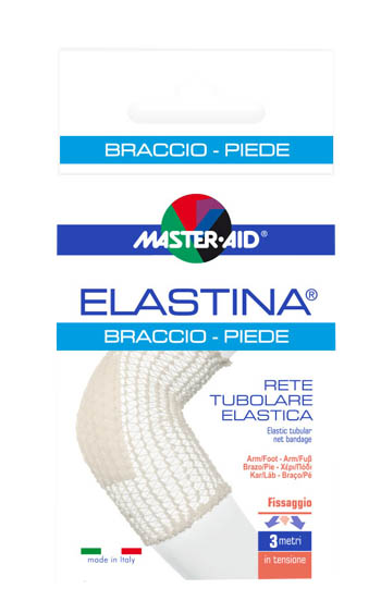 RETE TUBOLARE ELASTICA IPOALLERGENICA MASTER-AID ELASTINA BRACCIO/PIEDE 3 MT IN TENSIONE CALIBRO 4 CM - Farmacia Artemisia di Montecuollo Dott. Angelo snc