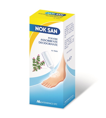 NOK SAN POLVERE ASSORBENTE DEODORANTE 75 G - Farmacia Artemisia di Montecuollo Dott. Angelo snc