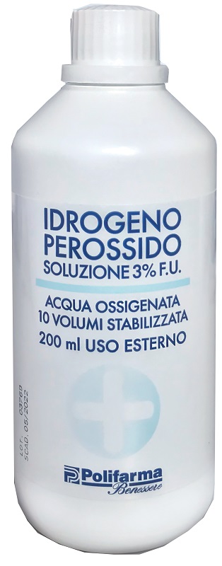 PEROSSIDO IDROGENO 3% 200 ML ACQUA OSSIGENATA 10 VOLUMI STABILIZZATA - Farmacia Artemisia di Montecuollo Dott. Angelo snc