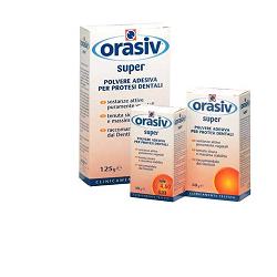 ORASIV SUPER POLVERE ADESIVA CLINICA PER PROTESI DENTALI 125 G - Farmacia Artemisia di Montecuollo Dott. Angelo snc