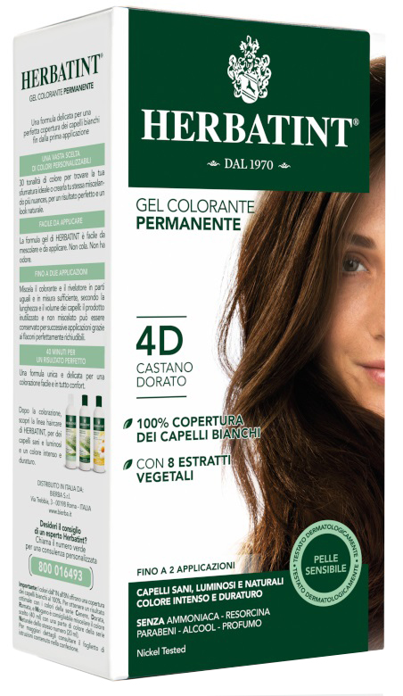 HERBATINT 4D CASTANO DORATO 150 ML - Farmacia Artemisia di Montecuollo Dott. Angelo snc