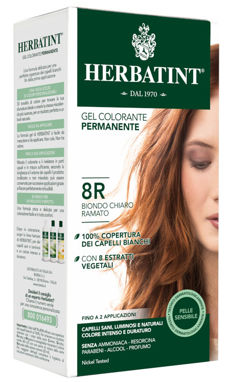 HERBATINT 8R BIONDO CHIARO RAMATO 150 ML - Farmacia Artemisia di Montecuollo Dott. Angelo snc