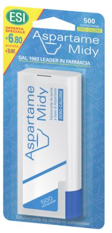 ESI ASPARTAME MIDY 500 COMPRESSE CON DISPENSER - Farmacia Artemisia di Montecuollo Dott. Angelo snc