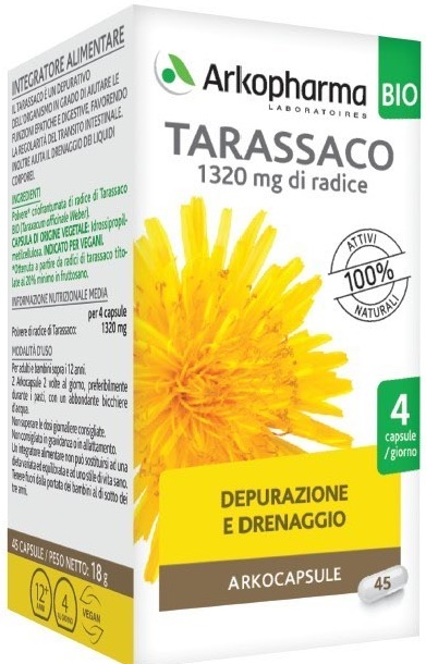 ARKO CAPSULE TARASSACO BIO 45 CAPSULE - Farmacia Artemisia di Montecuollo Dott. Angelo snc