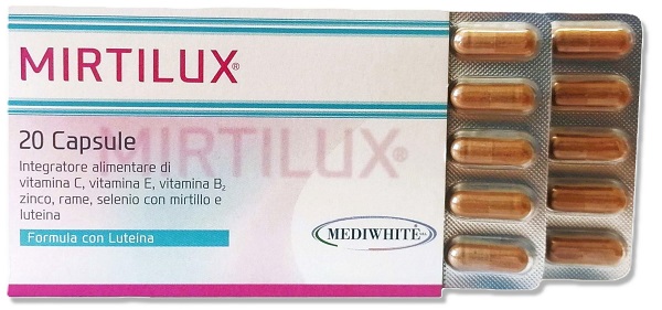 MIRTILUX 20 CAPSULE 441 MG - Farmacia Artemisia di Montecuollo Dott. Angelo snc